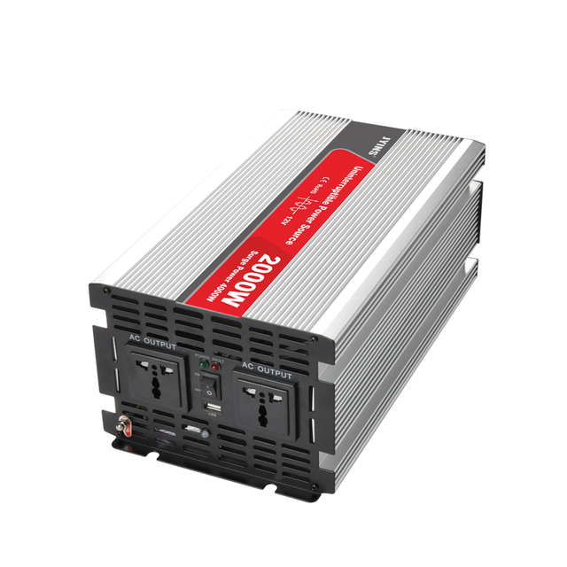 Inversor de onda senoidal modificado de 2000w com carregador de bateria